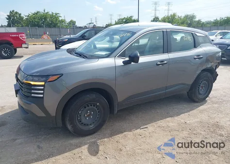 2025 Nissan Kicks S Fwd из США, поврежденный, VIN 3N8AP6BA3SL317354